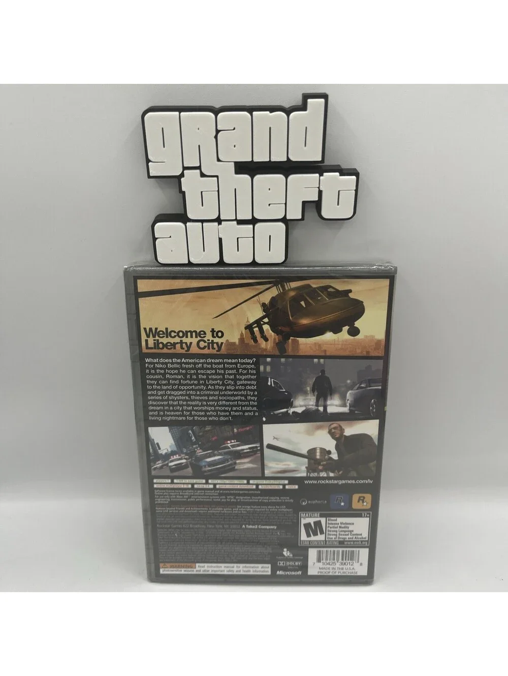 Grand Theft Auto IV (Xbox 360) BRAND NEW  SEALED W/ Logo